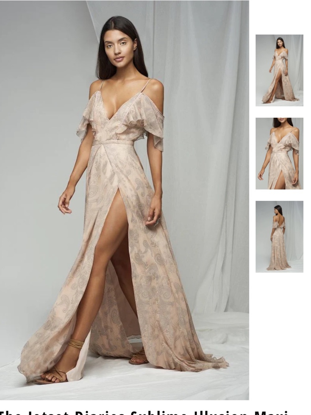 The Jetset Diaries Ivory Paisley Maxi Dress